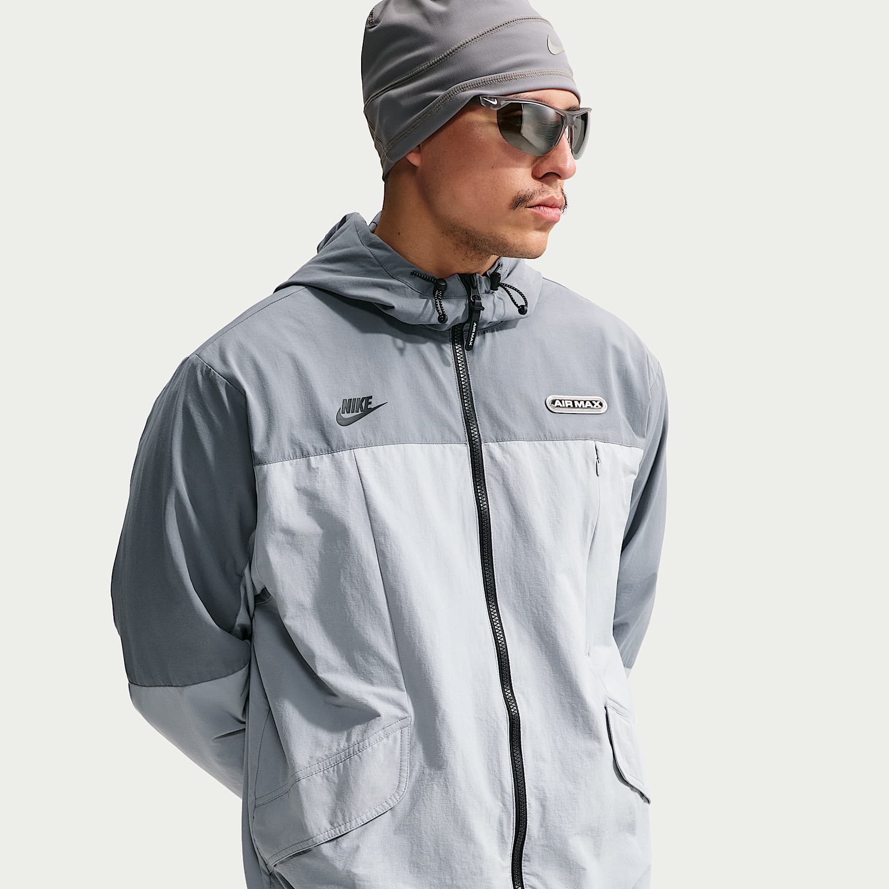 NIKE スノーボードウェアセット グレー/カーキ Nike Air Max Men's Woven Jacket. Nike IL